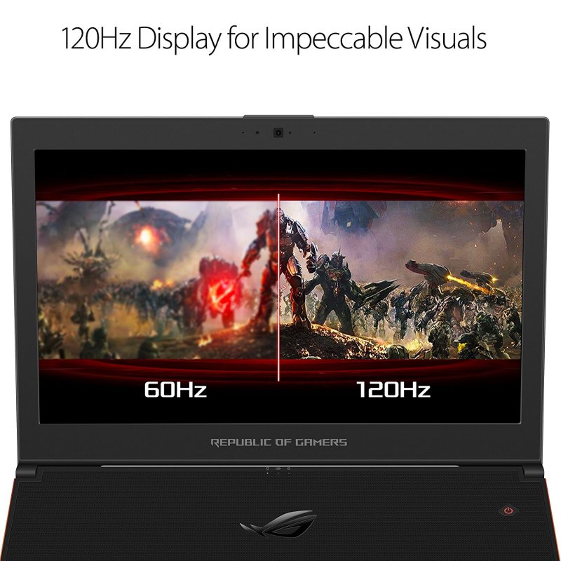 ASUS ROG Zephyrus GX501 15.6” Full-HD 120Hz Ultra-portable Gaming Laptop, GTX 1080, Intel Core i7, 512GB PCIe SSD, 16GB DDR4