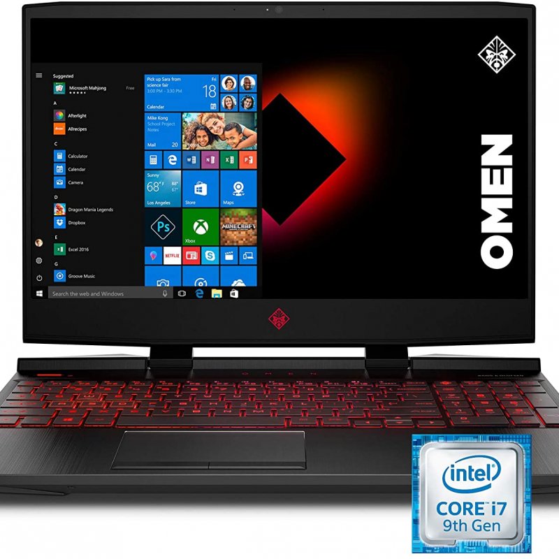 Hp Omen 15--dc1054nr Gaming Laptop Intel i7-9750H Processor NVIDIA GeForce GTX 1660Ti 6 GB, 16 GB RAM, SSD 256 GB HDD 1TB 15.6 FHD IPS LED Display Windows 10
