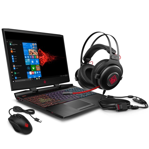 Hp Omen Gaming Laptop 15-dc1088wm Intel Core i7-9750H,  NVIDIA GTX 1660Ti 6GB,  Ram 16GB,  SSD 256GB,  15.6 Full HD IPS LED (144Hz) Omen Headset and Mouse Included, Windows 10