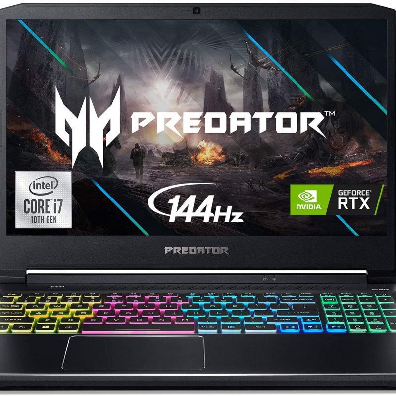 Acer Predator Helios 300 Gaming Laptop, Intel Core i7-10750H (Up to 5.0 GHz)  NVIDIA GeForce RTX 2060 with 6 GB, 15.6