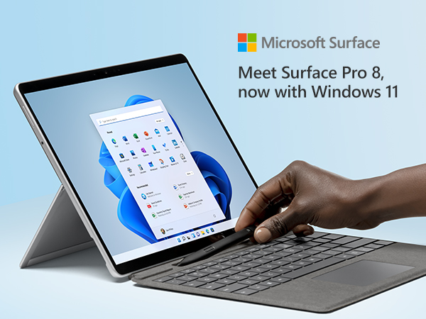 Microsoft Surface Pro 8, SSD 256 GB, Intel Core i5 prosessor 11th Gen, Ram 8 gb, Graphite, Windows 11.