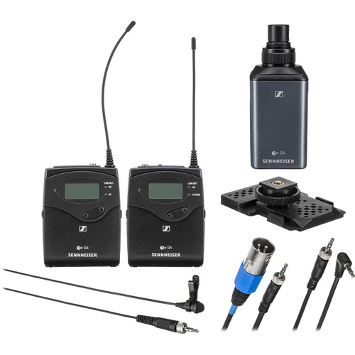 Sennheiser EW 100 ENG G4-B Camera Lavaller ME2+Plug-on transmitter Set