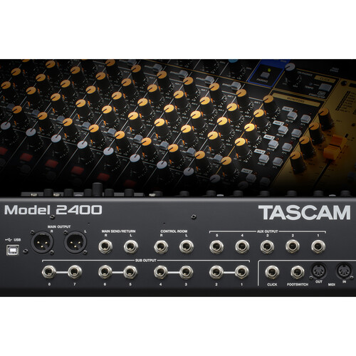 TASCAM Model 2400 24-Track Analog Recording Console with Audio Interface