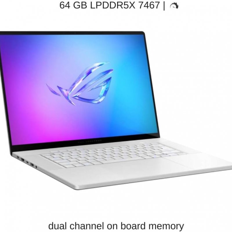 ASUS ROG Zephyrus G16 GU605CX, Ultra 9-285H, Ram 64 GB LPDDR5X, Nvdia Geforce RTX 5090, SSD 2TB, 16 WQXGA 240Hz OLED, Windows 11,