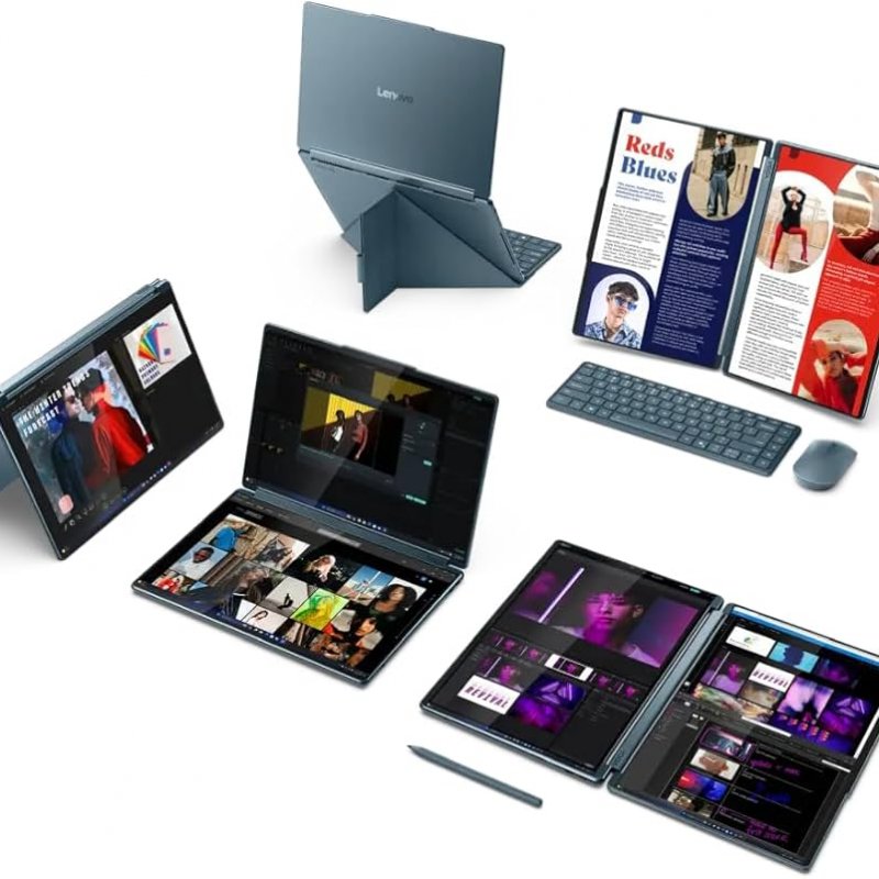 Lenovo Yoga Book 9i, Intel Core Ultra 7 155H, SSD 1 tb, Ram 16 gb, 13.3 Oled 2.8k TouchScreen, Windows 11,