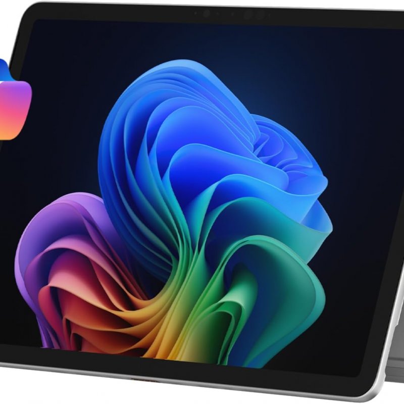 Microsoft Surface Pro 12 (2-in-1 Laptop/Tablet), Snapdragon X Plus, Ram 16GB, SSD 256GB Storage, 12 Touchscreen Display, Platinum, Windows 11